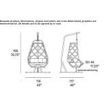 Aluminum hanging 1-seater garden chair Angern