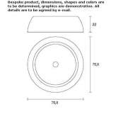 Round polyethylene flower pot Gingst