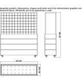 Teak planter/garden divider Batabano