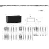 Modular rectangular plant pot made of stainless steel Grosotto