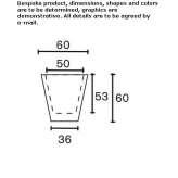 Round garden vase made of polyethylene Kalkar