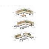 Fabric lounge set Bermeo