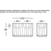 Polyethylene bar counter Paulis