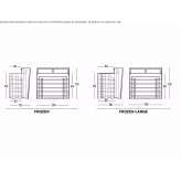 Polyethylene bar counter Paulis