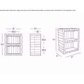 Polyethylene bar cabinet Paulis