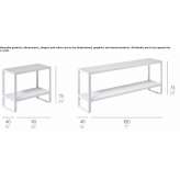 Thermally lacquered aluminum shelf Pamece