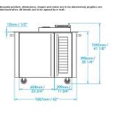 Free-standing stainless steel smoking cabinet Sesser