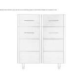 Two drawers above a double-door cabinet Vinca