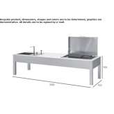 Gas aluminum outdoor kitchen with grill Moerrum