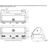 Built-in steel gas grill Bitonto