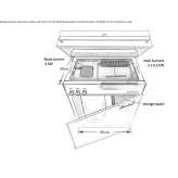 Infrared gas grill made of stainless steel Labourse