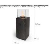 Outdoor free-standing fireplace for Dekton® bioethanol Doues