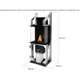 Built-in free-standing fireplace Neodesha