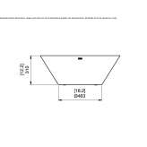 Free-standing steel fireplace for bioethanol Domanico