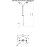 Floor-standing heating lamp made of die-cast aluminum Taebla