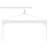 Metal gazebo Lousame