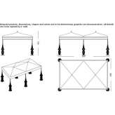 Rectangular gazebo with iron lighting Linn