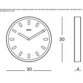 ABS clock mounted on the wall Staszow