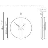 Metal clock for wall mounting Bodrum