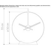 Table clock made of wood and metal Zbuch