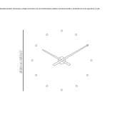 Styrofoam clock for wall mounting Malartic