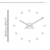 Styrofoam clock for wall mounting Malartic