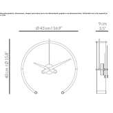 Table clock made of steel and brass Cubulco