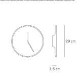 Steel clock for wall mounting Lipci