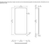 Wall-mounted bathroom mirror Tzopilja