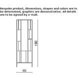 Freestanding rectangular mirror Utande