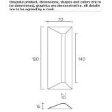 Rectangular mirror Barzano