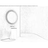 Round wall mirror with integrated lighting Dzhalka