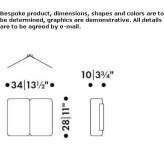 Rectangular mirror Calala