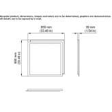 Moss square mirror with integrated lighting Ghioroiu