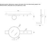 Metalowe lustro/wieszak na ubrania Torce