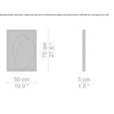 A mirror hanging in a rectangular frame Laruns