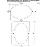 Uchylne owalne lustro łazienkowe Rusinow