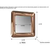 Square glass mirror for wall mounting Segre