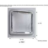 Square glass mirror for wall mounting Segre