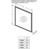 Square bathroom mirror with integrated lighting Niksic