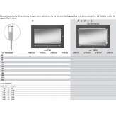 Rectangular mirror with integrated lighting Combita