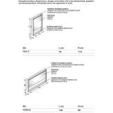 Bathroom mirror with Dualite® frame Wolin