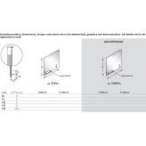 Bathroom mirror with integrated lighting Bracey