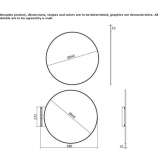 Okrągłe lustro do montażu na ścianie Sugag