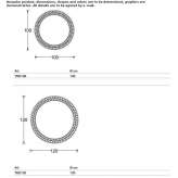 Round bathroom mirror with integrated lighting Elsfleth