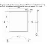 Wall-mounted bathroom mirror Arnbruck