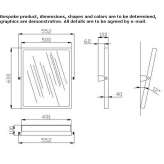 Tilting framed bathroom mirror Olyphant