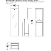 Rectangular metal mirror with shelf Camoapa