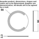 Round mirror for wall mounting Ketchum