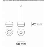 Metal candlestick Casas